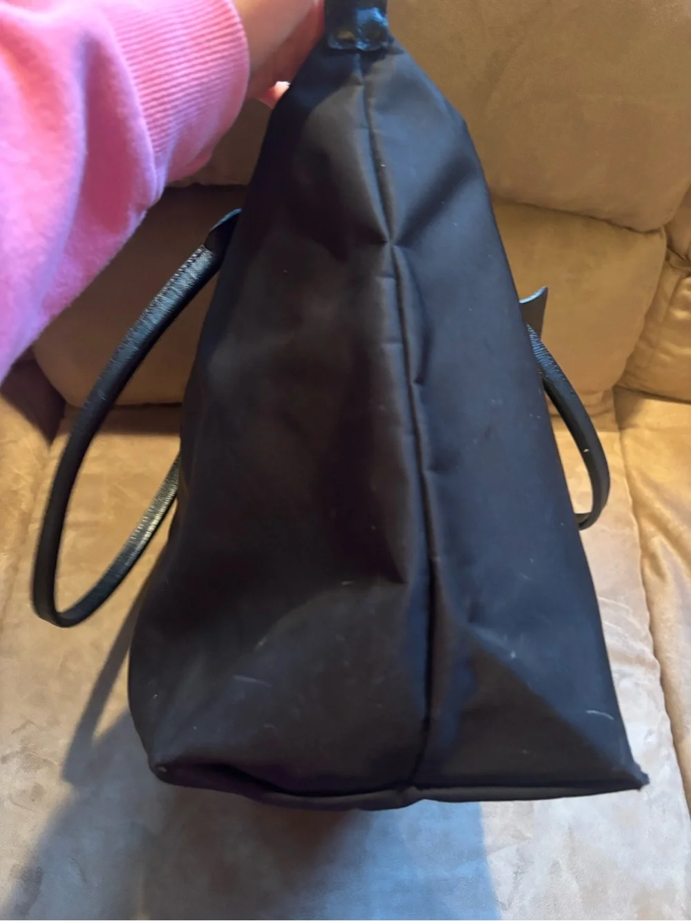 Longchamp Large Le Pliage Tote (Black Nylon)